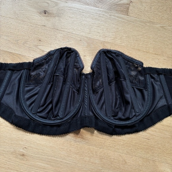 Vintage Goddess ILGWU I Owe It All To Strapless Underwire Bra Size 38D - Picture 6 of 10